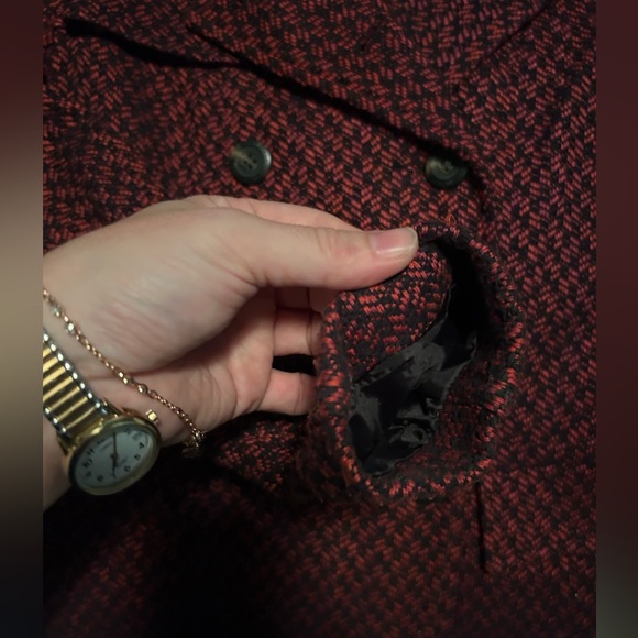 Jessica Simpson Herringbone Pea Coat Blazer - Picture 6 of 6